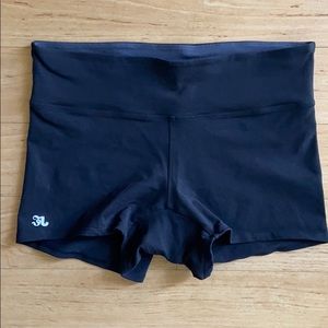 Black Dance Shorts, Size Large Adult